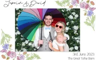 The Great Tythe Barn Tetbury Wedding Photobooth